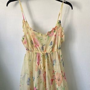 Vintage Victoria’s Secret Yellow Floral Slip